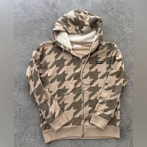 Kendall & Kylie Cream and Tan Cozy Hoodie